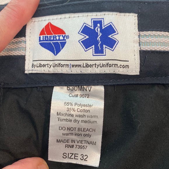 Liberty EMS Uniform Cargo 630M Men's Twill Trousers - Waist 32 - Navy - Unhemmed - Picture 3 of 10